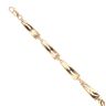 9ct Yellow Gold 0.07ct Diamond Fancy Bracelet 7"