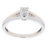 9ct White Gold 0.40ct Brilliant Cut Diamond Solitaire Ring