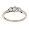 9ct Yellow Gold 0.33ct Diamond Trilogy Ring