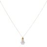 18ct Yellow Gold 0.75ct Brilliant Cut Diamond Cluster Pendant And Chain 18"