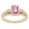 18ct Yellow Gold Pink Sapphire Single Stone Ring