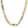 14ct Yellow Gold Monaco Rey Plain Lock Fancy Chain 22"