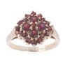 9ct Yellow Gold Garnet Cluster Ring