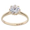 9ct Yellow Gold Cubic Zirconia Single Stone Ring