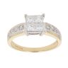 18ct Yellow Gold 0.75ct Diamond Cluster Ring