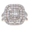 18ct Yellow Gold 2.20ct Diamond Cluster Ring