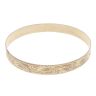 9ct Yellow Gold Patterned Bangle
