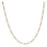 9ct Yellow And White Gold Figaro Chain 28"