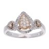 9ct White Gold 0.50ct Diamond Cluster Ring