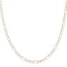 9ct Yellow Gold Diamond Cut Figaro Chain 24"