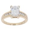 9ct Yellow Gold Cubic Zirconia Solitaire Ring