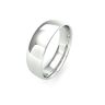 18ct White Gold 6mm Slight Court Wedding Band