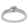 18ct White Gold 0.30ct Princess Cut Diamond Cluster Ring