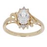 14ct Yellow Gold Cubic Zirconia Ring