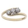 9ct Yellow Gold 0.25ct Brilliant Cut Diamond Trilogy Ring