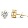 9ct Yellow Gold Cubic Zirconia Claw Set Stud Earrings