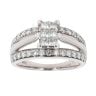 18ct White Gold 1.00ct Diamond Cluster Ring