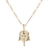 9ct Yellow Gold Egyptian Pharaoh Pendant And Chain 24"