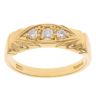 18ct Yellow Gold 0.20ct Diamond Trilogy Ring