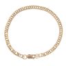 9ct Yellow Gold Double Curb Bracelet 7"
