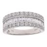 18ct White Gold 2.30ct Brilliant and Baguette Cut Diamond Fancy Ring
