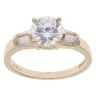 14ct Yellow Gold Cubic Zirconia Ring