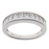 18ct White Gold 1.04ct Princess Cut Diamond Half Eternity Ring