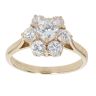 9ct Yellow Gold Cubic Zirconia Cluster Ring