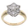 18ct Yellow Gold 2.00cts Diamond Cluster Ring