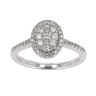 9ct White Gold 0.33ct Diamond Cluster Ring