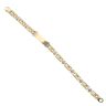 18ct Yellow and White Gold Fancy ID Bracelet 8"