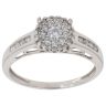 9ct White Gold 0.35ct Brilliant Cut Diamond Cluster Ring