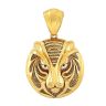 22ct Yellow Gold Tiger Head Pendant