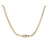 14ct Yellow Gold Monaco Cube Plain Lock Chain 26"