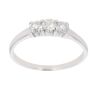 18ct White Gold 0.45ct Diamond Trilogy Ring