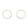 9ct Yellow Gold Diamond Cut Hoop Earrings