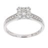 18ct White Gold 0.32ct Diamond Cluster Ring