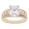 14ct Yellow Gold Cubic Zirconia Ring