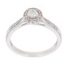 9ct White Gold 0.25ct Brilliant Cut Diamond Cluster Ring