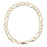 9ct Yellow Gold Figaro Bracelet 7.5"