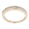 9ct Yellow Gold 0.25ct Brilliant Cut Diamond Half Eternity Ring