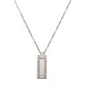 Stainless Steel Matte and Polished Bar Pendant And Chain