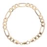 9ct Yellow Gold Figaro Bracelet 7.5"