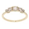 18ct Yellow Gold 1.00ct Diamond Trilogy Ring