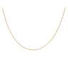 Silver Gold Plated Singapore Chain 18"