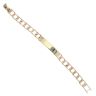 9ct Yellow Gold Textured Curb ID Bracelet 8"