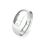 9ct White Gold 6mm Traditional Court Wedding Band