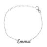 Sterling Silver Personalised Script Bracelet