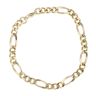 9ct Yellow Gold Figaro Bracelet 8.5"