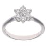 18ct White Gold 0.50ct Diamond Daisy Cluster Ring
